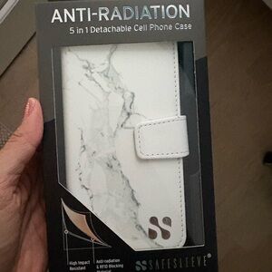 White Marble Anti-Radiation Phone Case